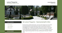 Desktop Screenshot of lainzer-tiergarten.at