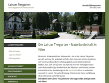 Tablet Screenshot of lainzer-tiergarten.at